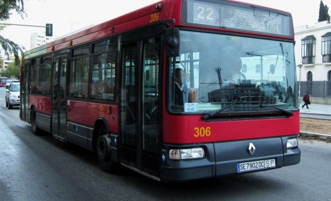 Autobuses urbanos en Sevilla