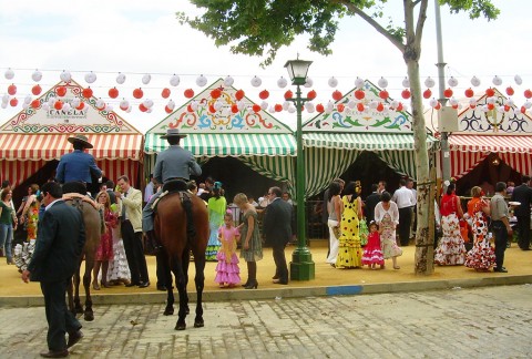 Las casetas de la feria