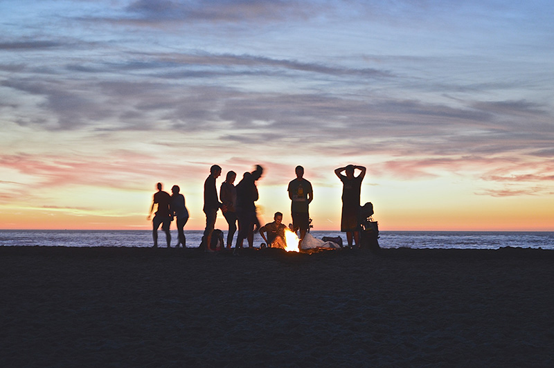 People on the beach